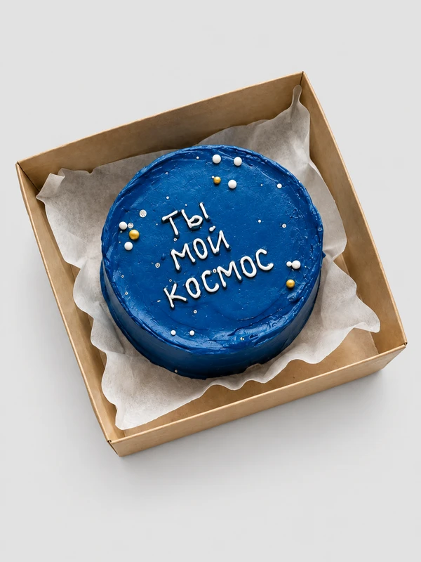 Бенто - торт "Мой космос" — Бенто-торт с дизайном как на фото.